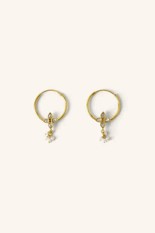 By bar Earrings*asha earring | crystal