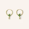 By bar Earrings*asha earring | green