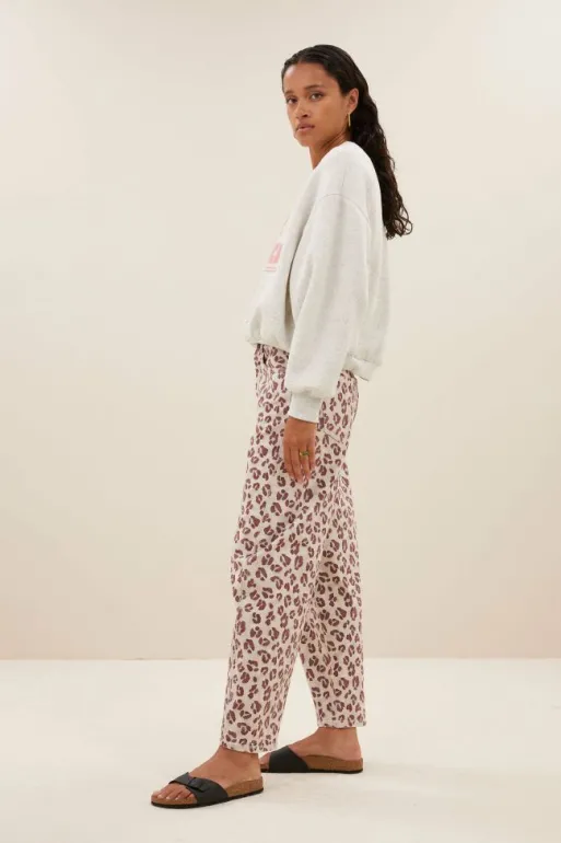 By bar Jeans | Trousers*begum pink cheetah pants | pink cheetah print