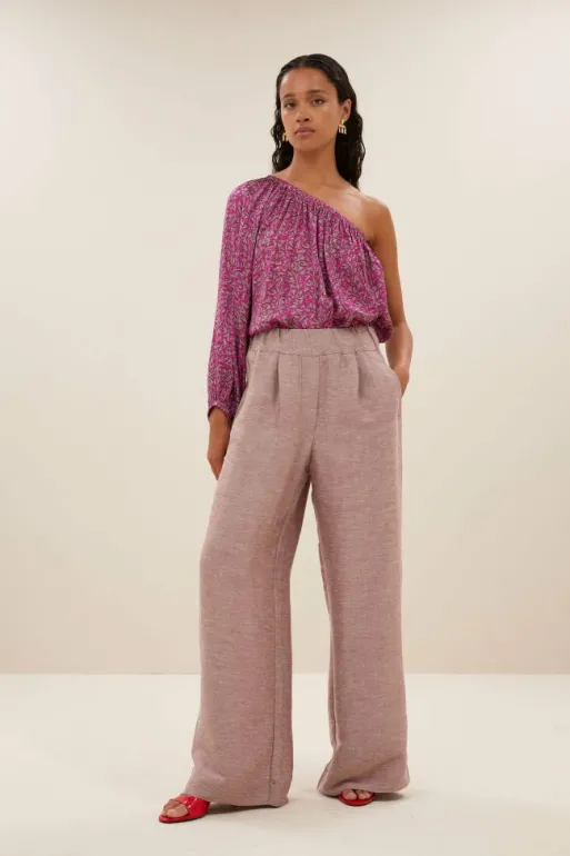 By bar Trousers*benji gloss pants | mellow rose