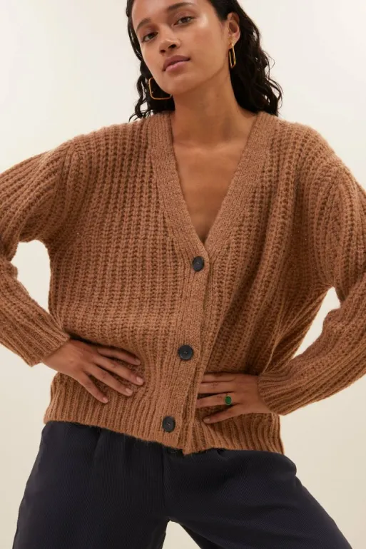 By bar Cardigans*bobbi cardigan | camel