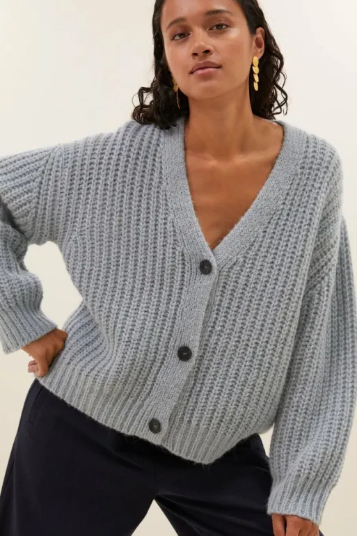 By bar Cardigans*bobbi cardigan | steel blue