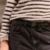 By bar Belts*buckle logo belt | black