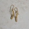 By bar Earrings*chain earring | gold