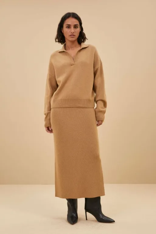 By bar Skirts*dex skirt | camel