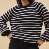 By bar Pullovers*duccio stripe pullover | midnight