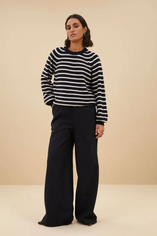 By bar Pullovers*duccio stripe pullover | midnight