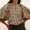 By bar Blouses*gabie rohin blouse | rohin print