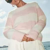 By bar Pullovers*gwen big stripe pullover | pink big stripe