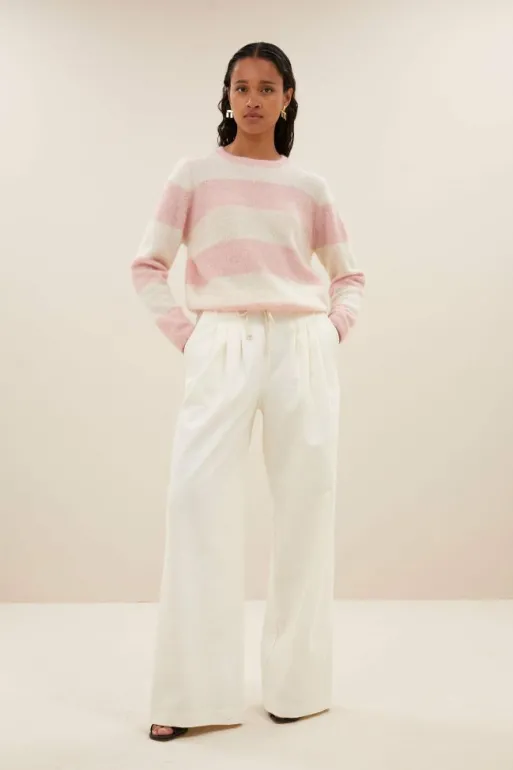 By bar Pullovers*gwen big stripe pullover | pink big stripe