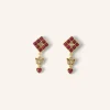 By bar Earrings*gyan earring | ruby