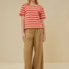 By bar Tops & Shirts*hope big stripe top | poppy red