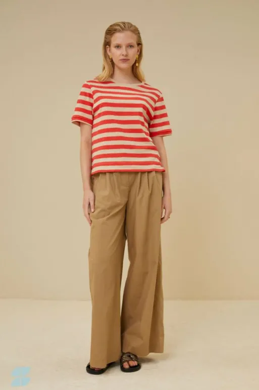 By bar Tops & Shirts*hope big stripe top | poppy red