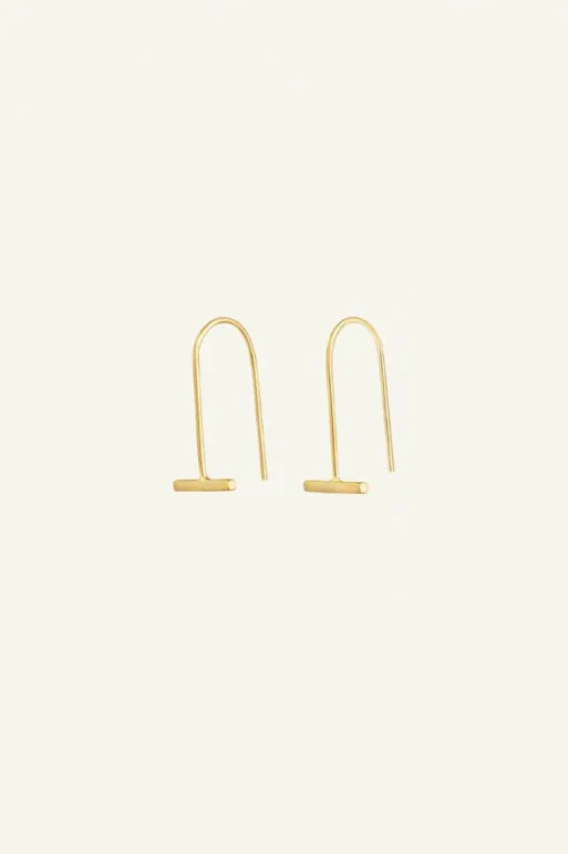 By bar Earrings*isa earring | gold