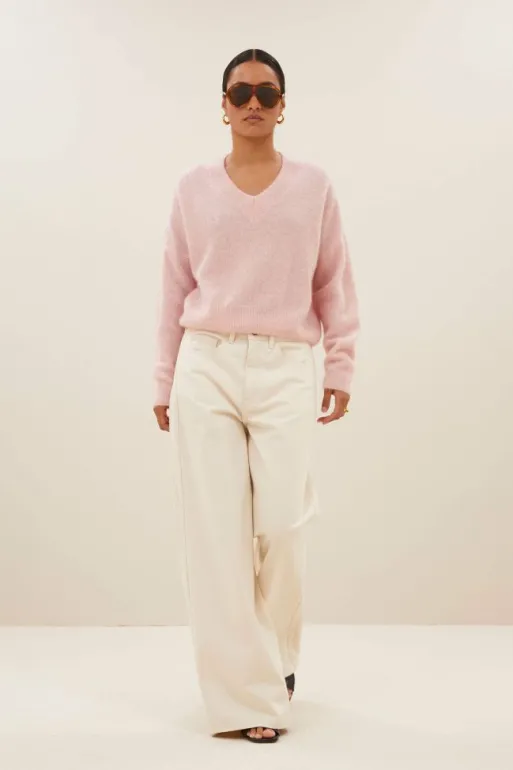 By bar Pullovers*isja fine pullover | light pink