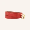 By bar Belts*julie snake belt | poppy red