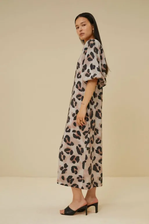 By bar Dresses*juta cheetah dress | cheetas print