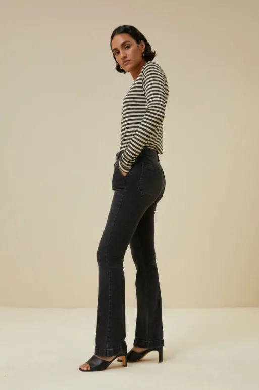 By bar Trousers*leila lb pant | jet black