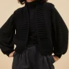 By bar Cardigans*levi gilet | black