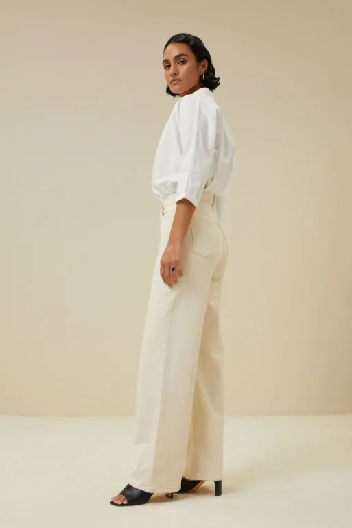 By bar Jeans | Trousers*lina rw pant | raw white