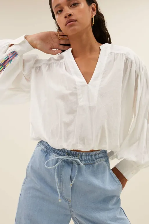 By bar Blouses*linn blouse | off white