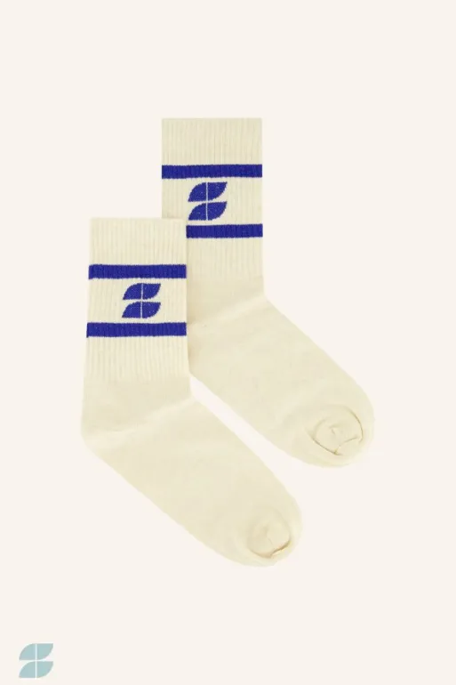 By bar Socks*logo sparkle socks | kingsblue