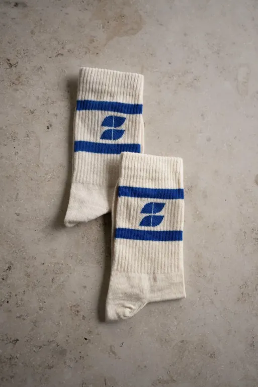 By bar Socks*logo uni socks | kingsblue