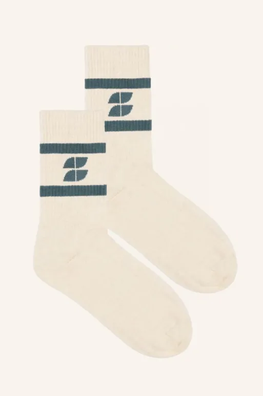 By bar Socks*logo uni socks | ocean