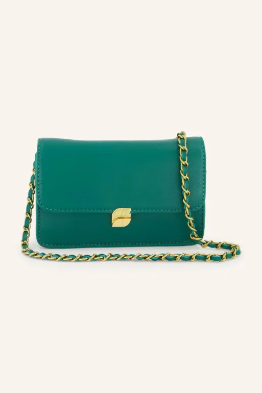 By bar Bags*loua leather bag | peacock green