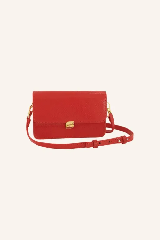 By bar Bags*loua snake bag | poppy red