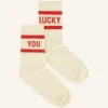 By bar Socks*lucky you socks | poppy red