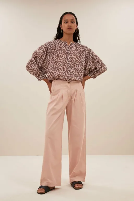 By bar Blouses*lucy cheetah blouse | pink cheetah print