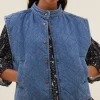 By bar Jackets*mave denim sleeveless jacket | denim