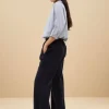 By bar Trousers*mees cord pants | midnight