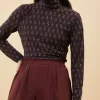 By bar Tops & Shirts*mesh paisley top | paisley dots