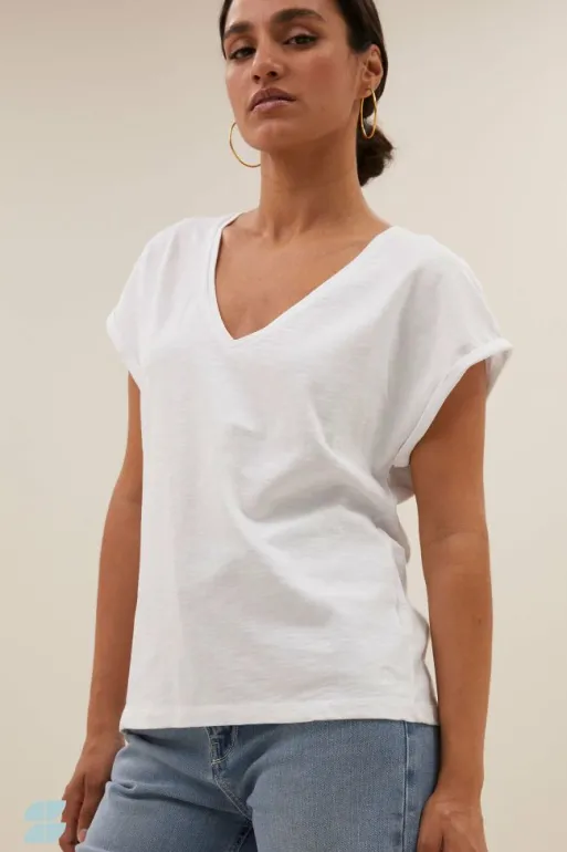 By bar Tops & Shirts*momi logo top | bright white