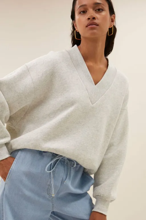 By bar Sweaters | Pullovers*momo sweater | light grey melee