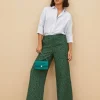 By bar Trousers*neal leo pants | green panter print