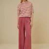 By bar Tops & Shirts*neva big v stripe top | raspberry