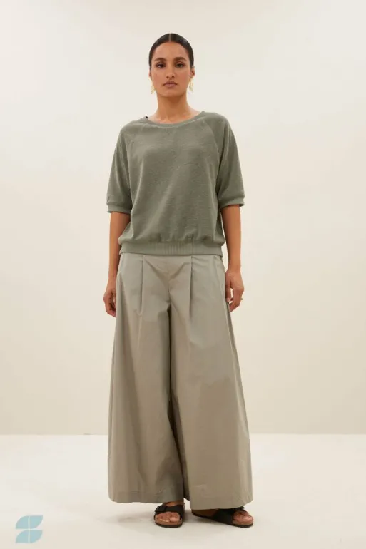 By bar Tops & Shirts*neva slub top | mulled basil