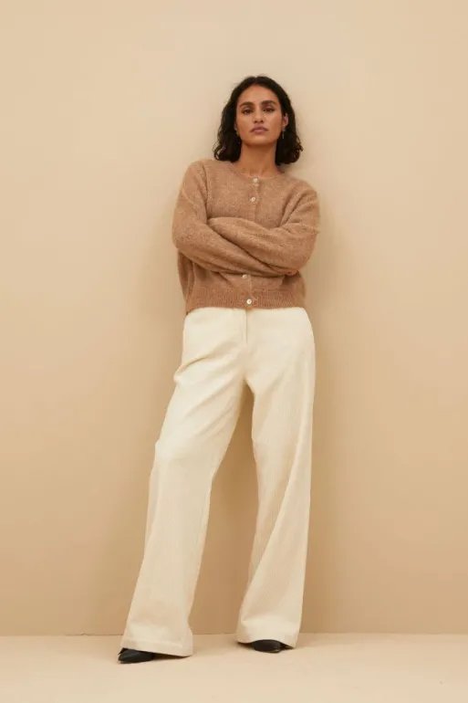 By bar Trousers*odin cord pants | sand shell