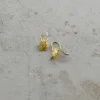 By bar Earrings*pd coins | gold