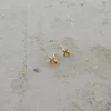 By bar Earrings*PD cross | gold