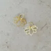 By bar Earrings*pd lotus earring | gold