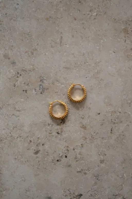 By bar Earrings*PD mees earring | gold