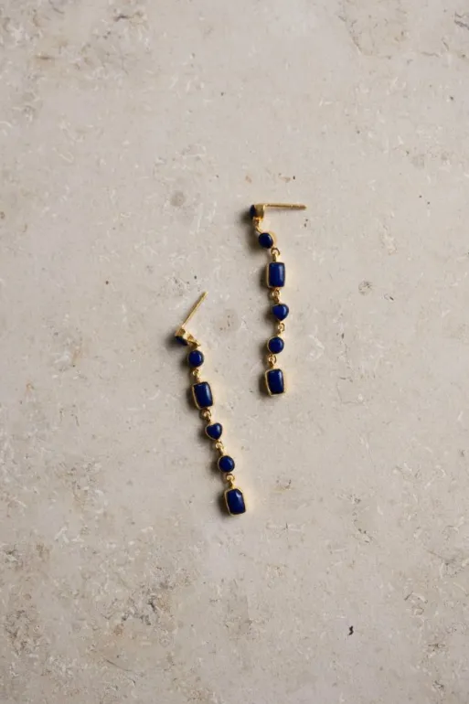 By bar Earrings*pd nolan earring | blue