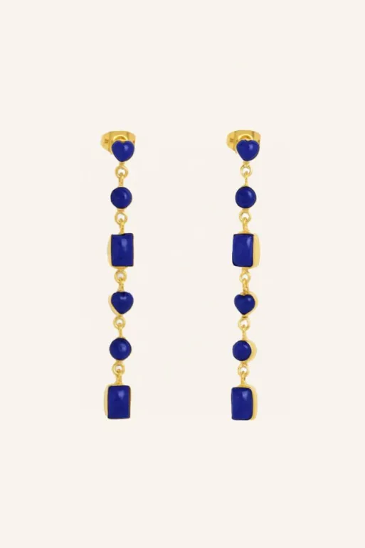 By bar Earrings*pd nolan earring | blue