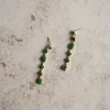 By bar Earrings*pd nolan earring | emerald