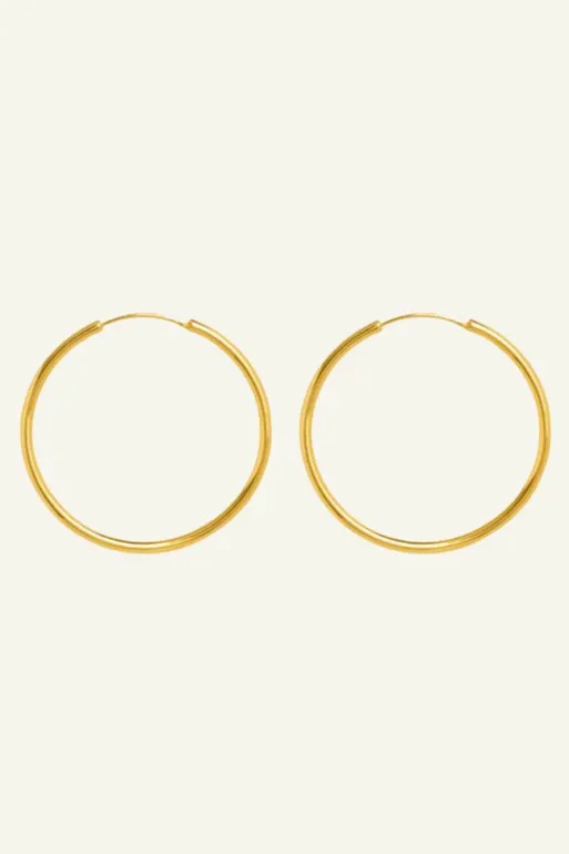 By bar Earrings*pd round earring L | gold