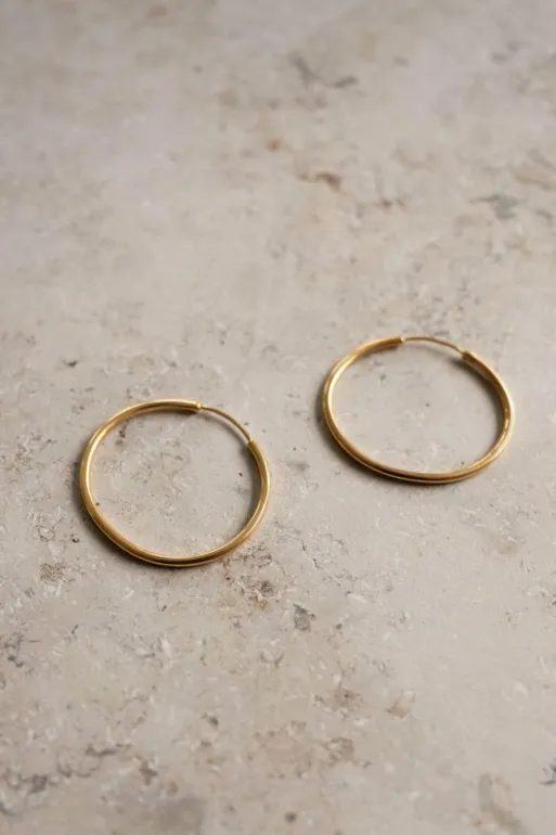 By bar Earrings*pd round earring M | gold